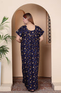 Navy blue cotton nighty